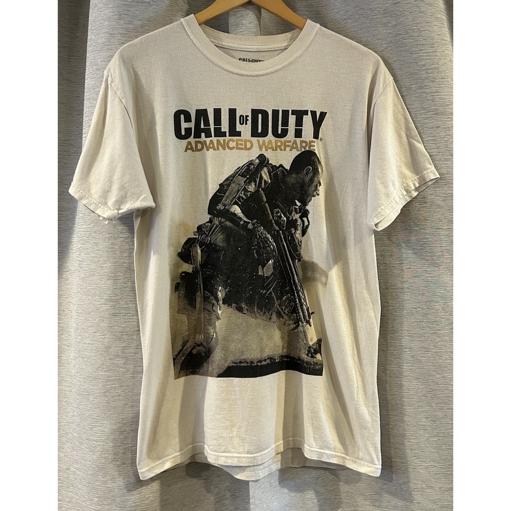 Call Of Duty Men T-Shirt Medium‎ Logo Advanced Warfare Short Sleeve Tee